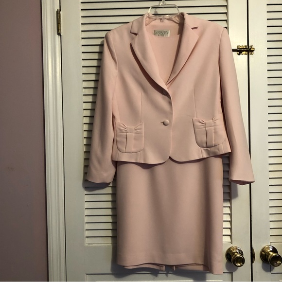 Casual Corner Annex Light Pink 6 Petite Sleeveless Dress with Jacket - Picture 1 of 5